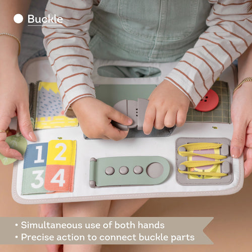 Activity Buckles Board | Taf Toys premium baby gift - Baba-lando