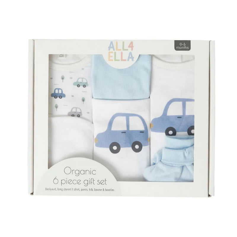 Beep Beep 6 Piece Organic Cotton Clothing Set