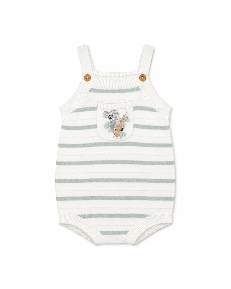 Taylor Organic Knitted Bodysuit premium baby gift - Baba-lando