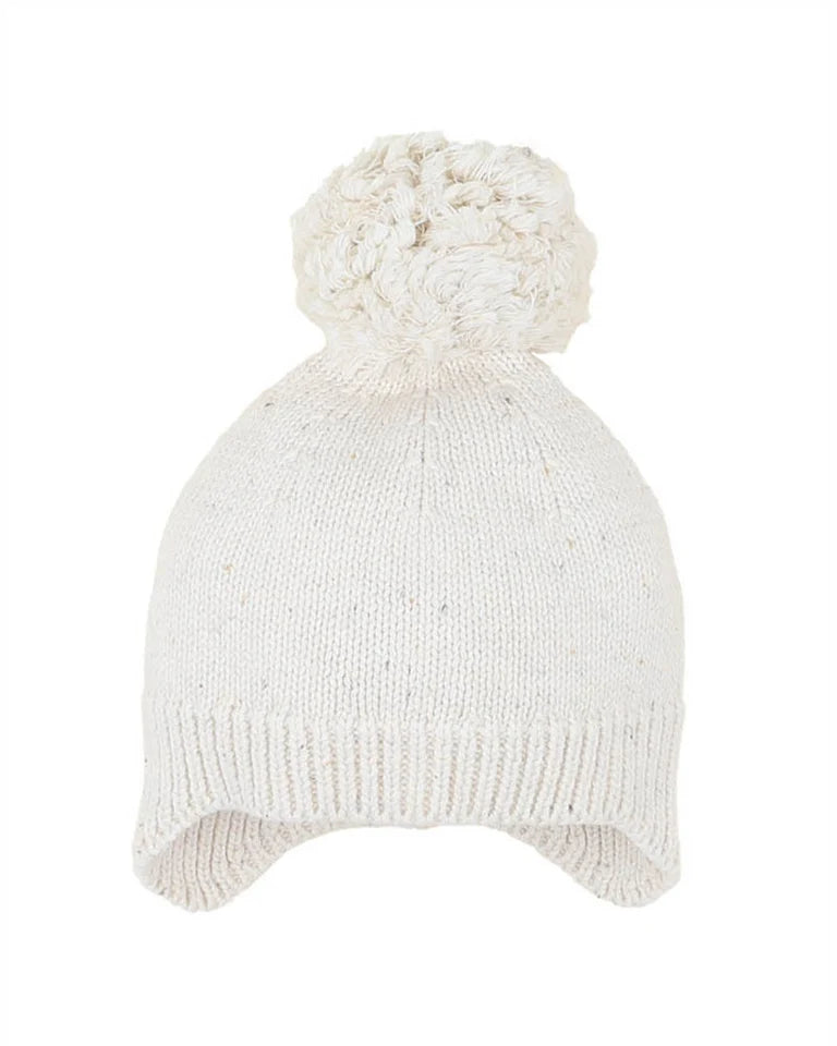 Charlie Knit Beanie - Cream/Speckle