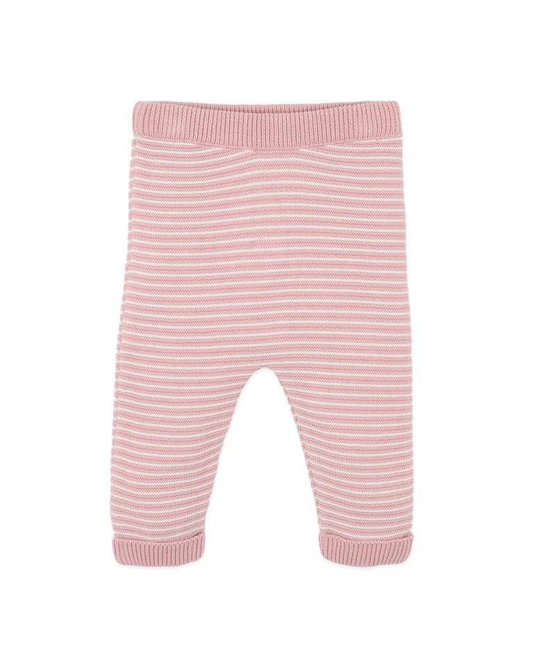Fern Stripe Organic Knitted Leggings - Blossom