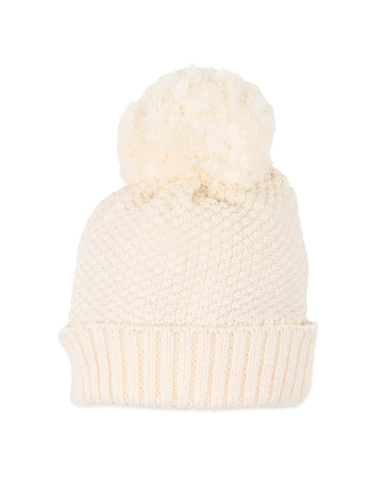 Cream  Organic Knitted Beanie