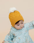 Winnie Knitted Beanie - Mustard/Marl