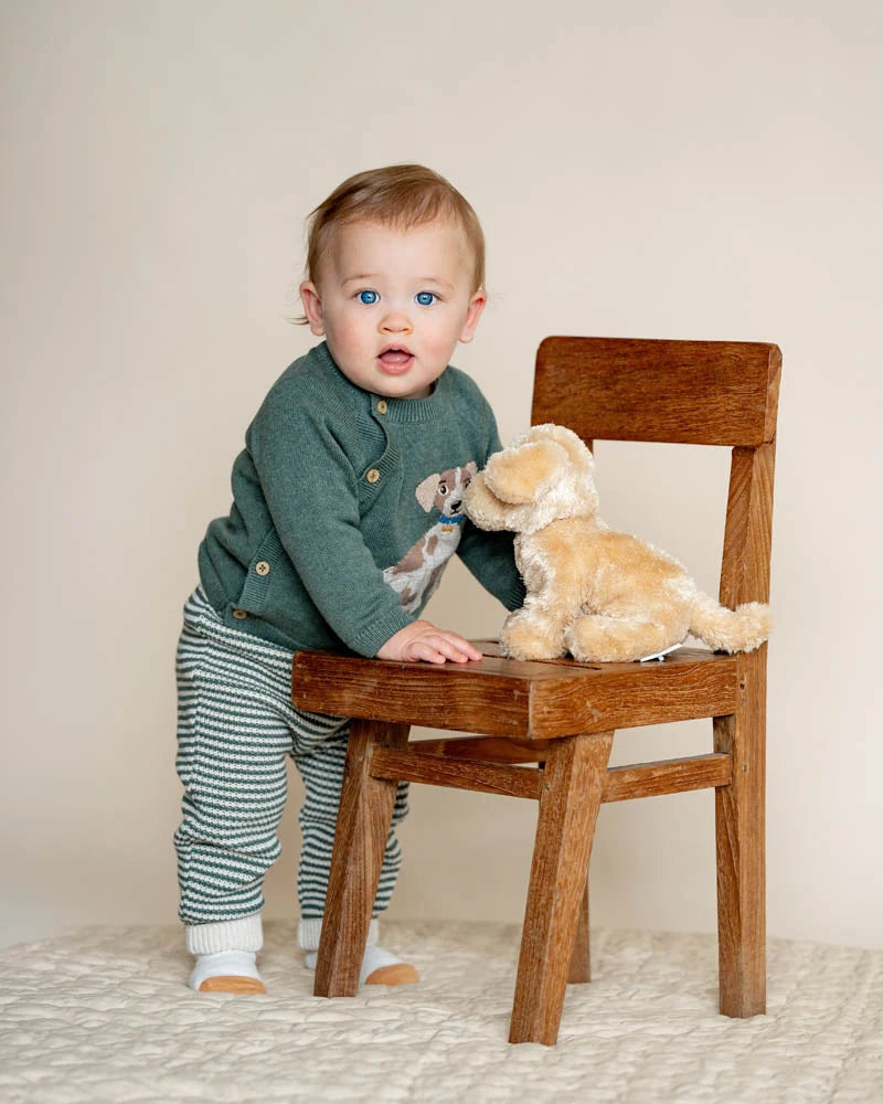 Otto Stripe Organic Knitted Leggings