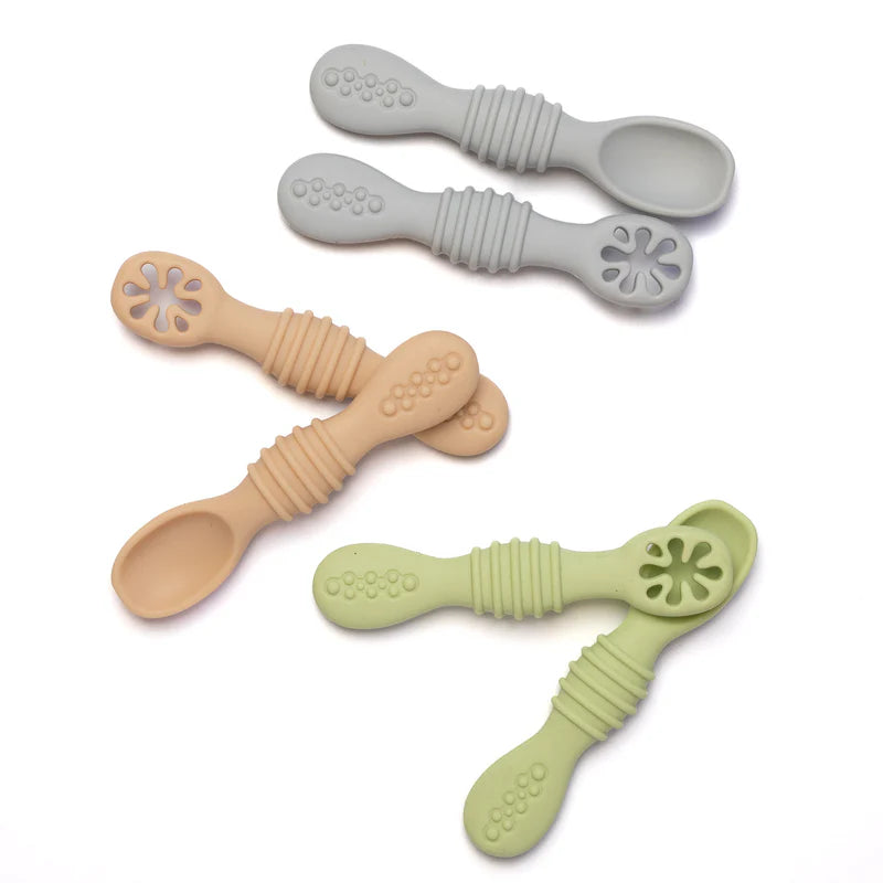 Mashie Spoon Teether Set | Slate