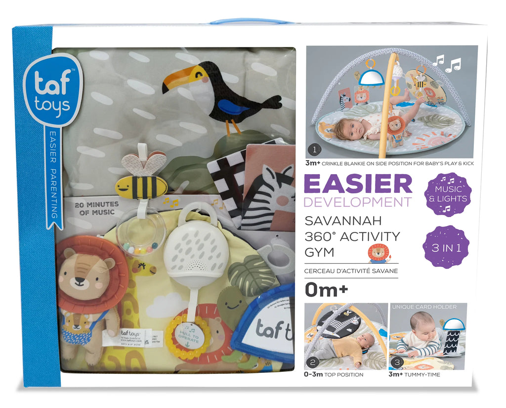 Savannah 360 Activity Gym 0m+ | Taf Toys premium baby gift - Baba-lando