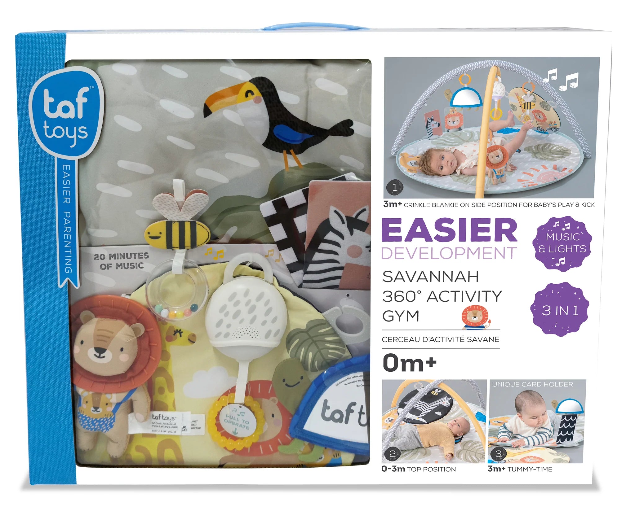 Savannah 360 Activity Gym 0m+ | Taf Toys premium baby gift - Baba-lando