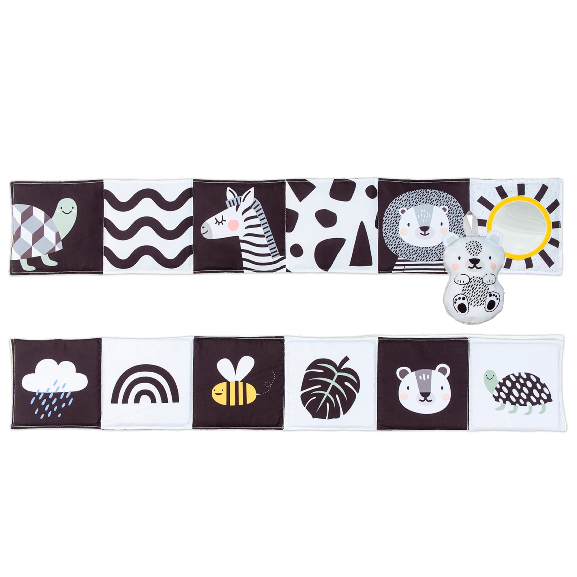 Savannah Black & White Tummy Book | Taf Toys premium baby gift - Baba-lando
