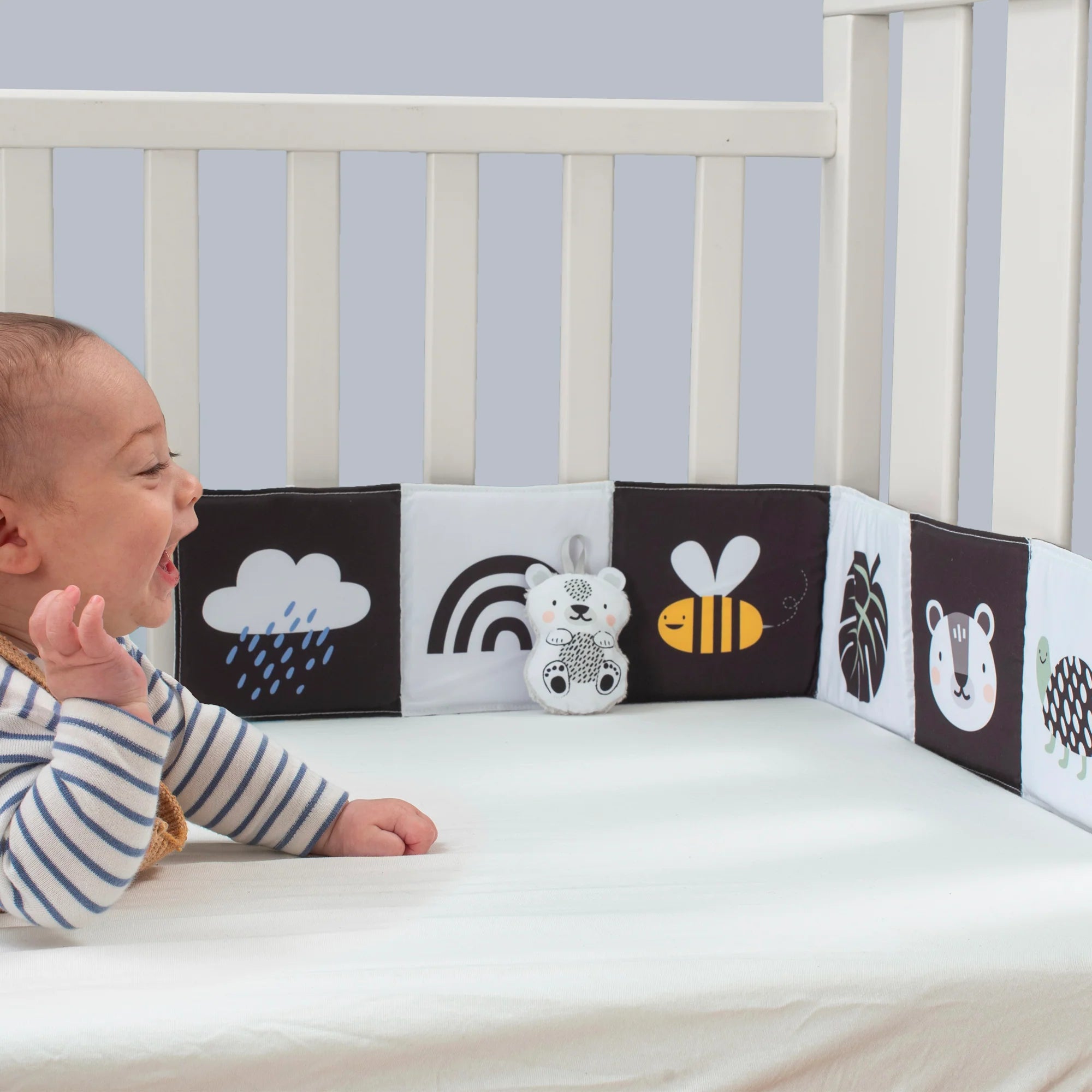 Savannah Black & White Tummy Book | Taf Toys premium baby gift - Baba-lando