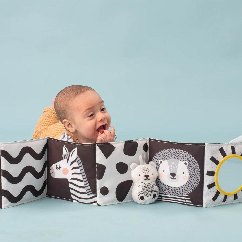 Savannah Black & White Tummy Book | Taf Toys premium baby gift - Baba-lando