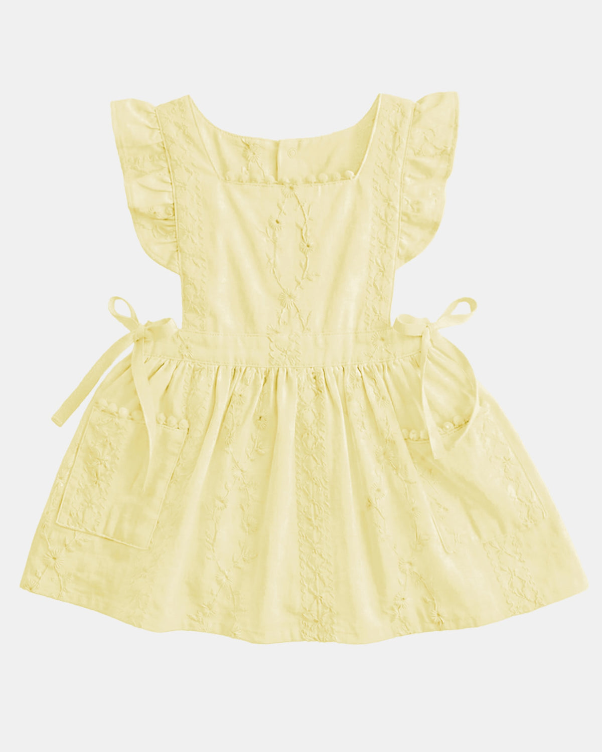 Baby Pinafore Florence Lemon