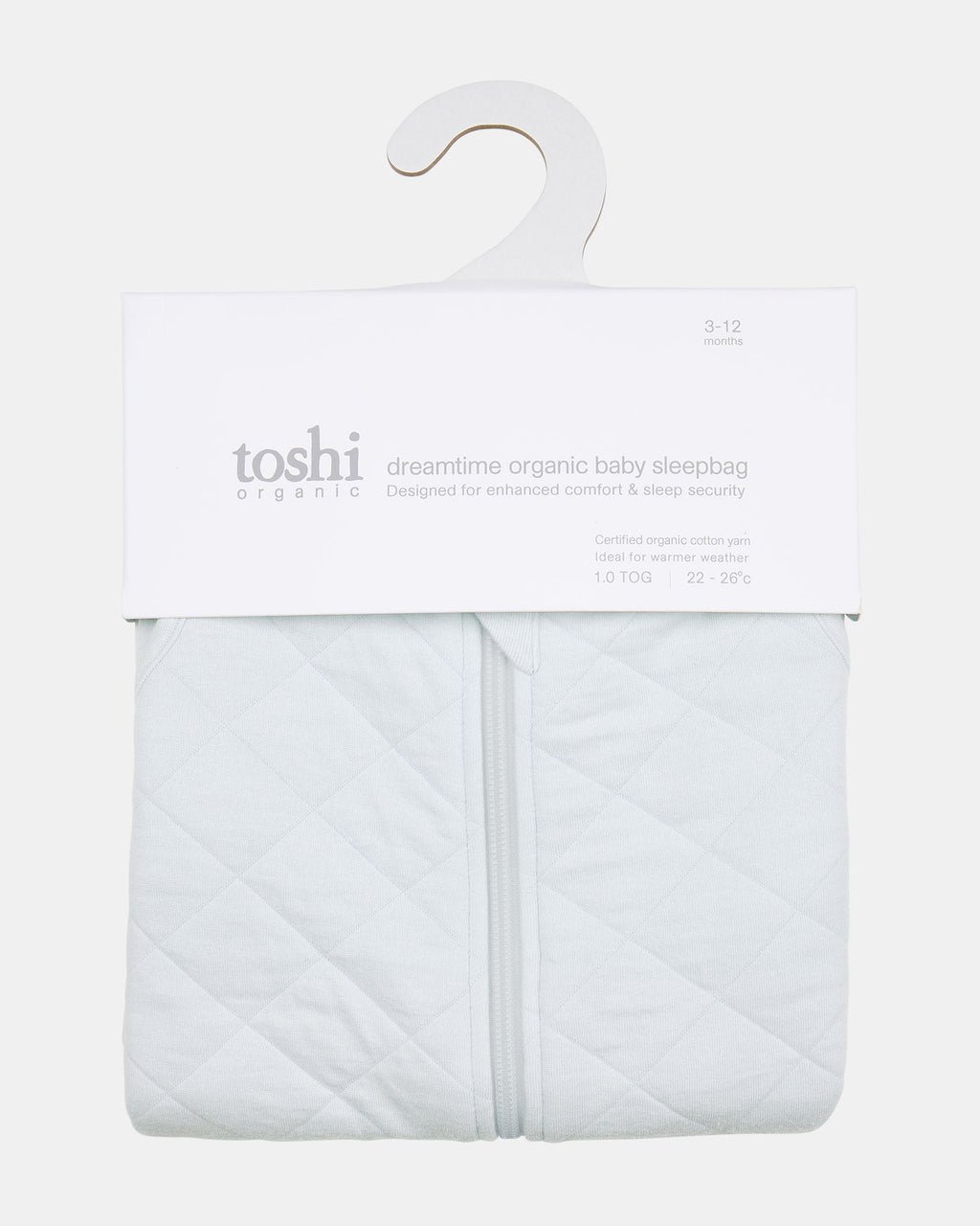 Baby Sleep Bag Sleeveless 1 TOG Dreamtime Organic | Sky