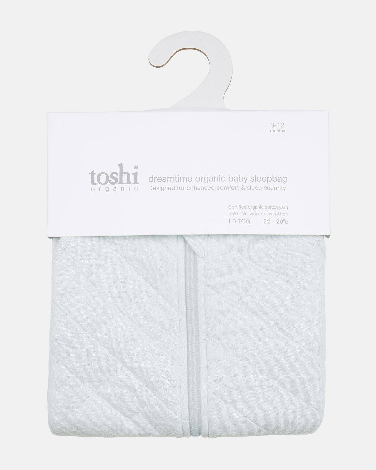 Baby Sleep Bag Sleeveless 1 TOG Dreamtime Organic | Sky