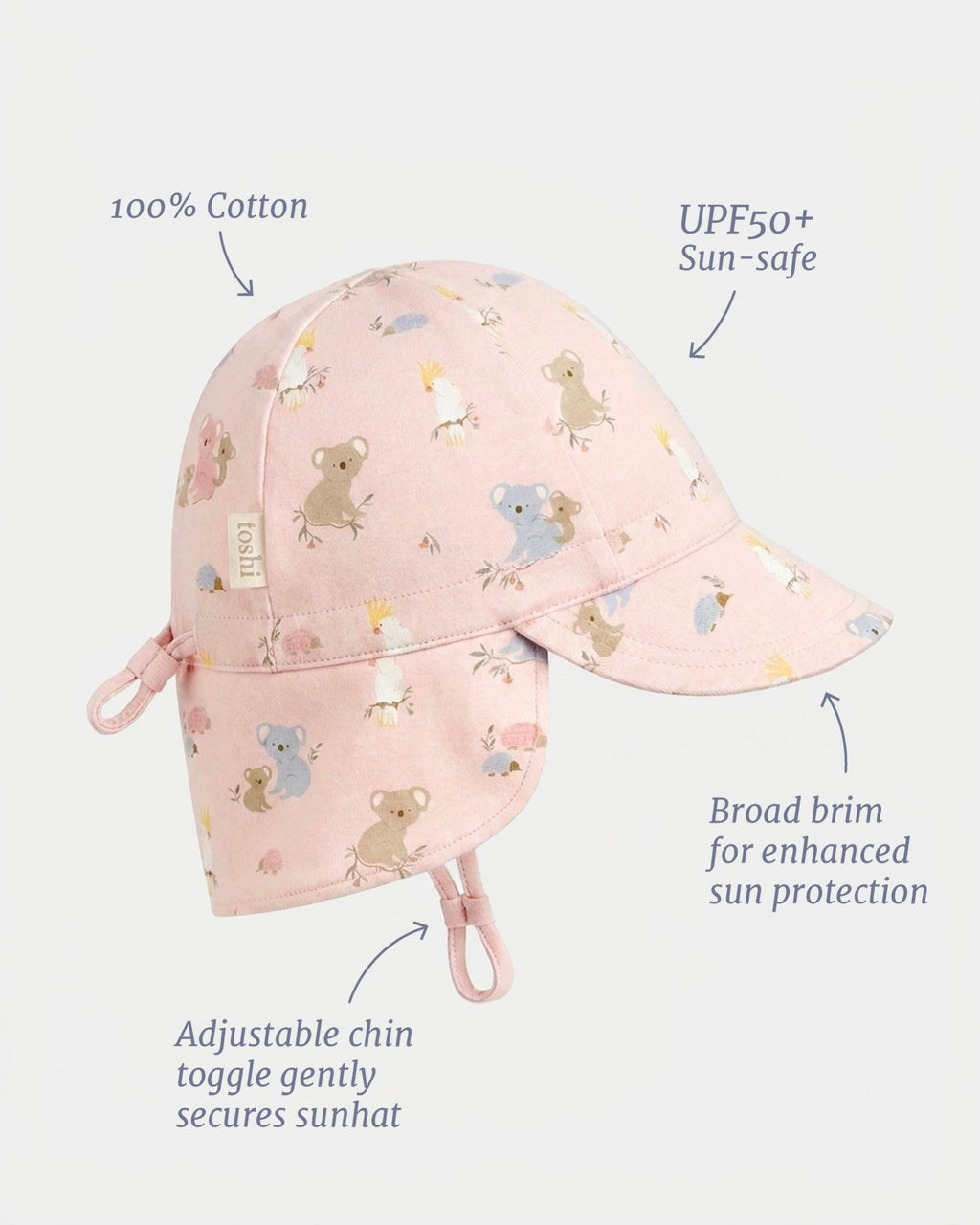 Flap Cap Arcadia Gumnut Babies | Blossom