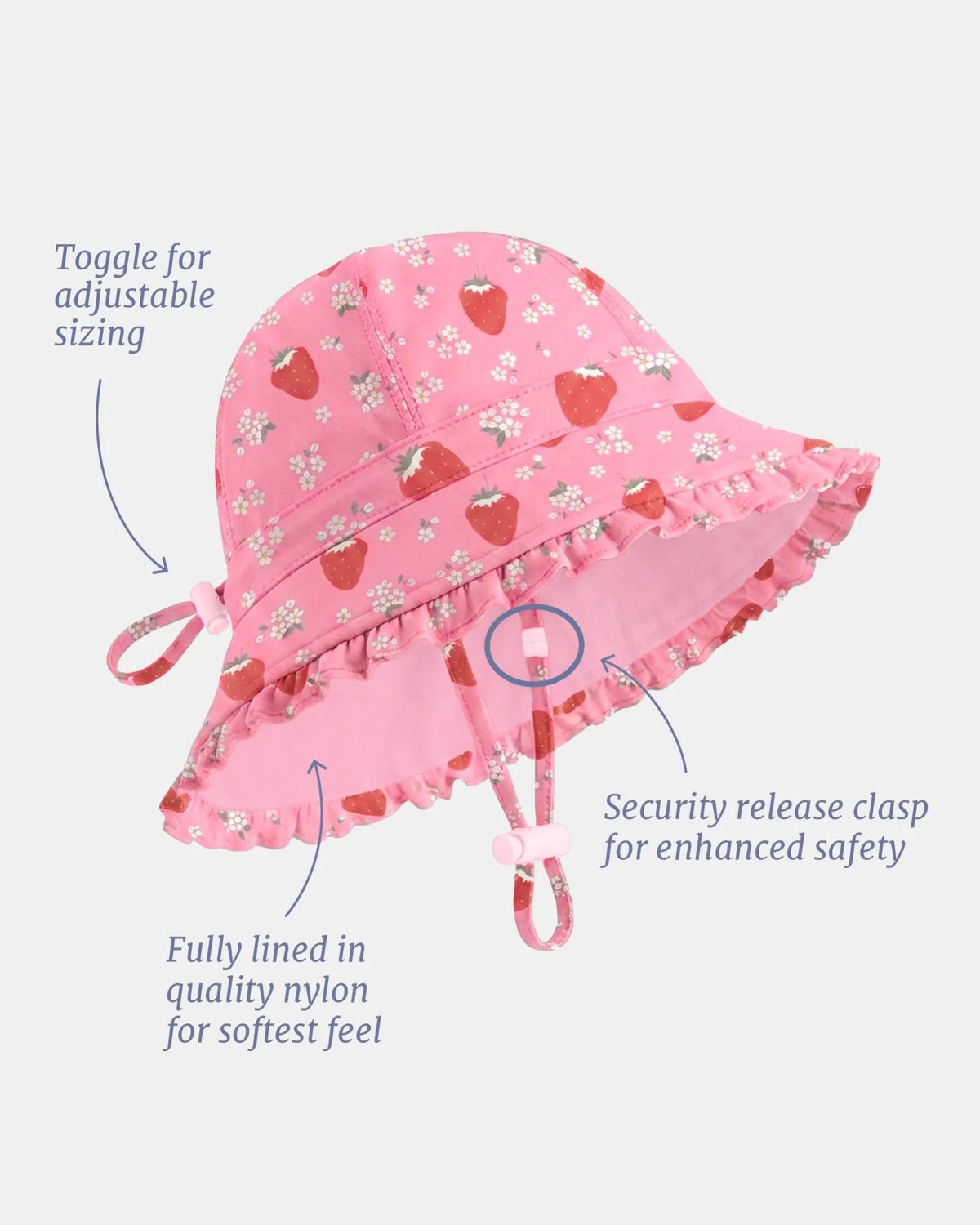 Swim Bell Hat Twinkle | Strawberry