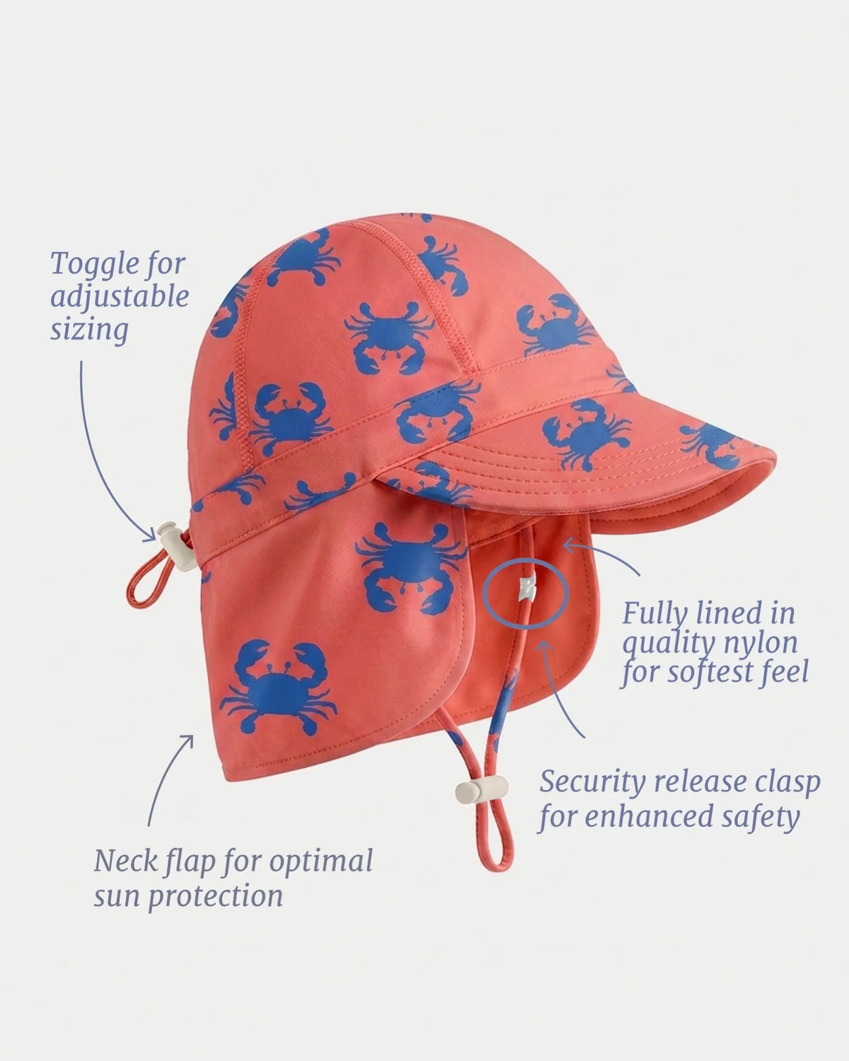 Swim Flap Cap | Pirate Mud Crabs