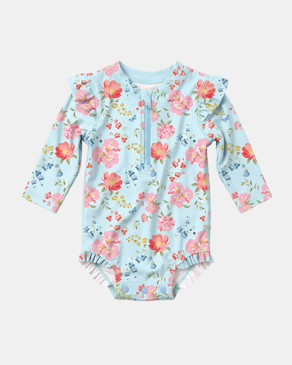 Swim Onesie L/S Twinkle | Aqua Garden