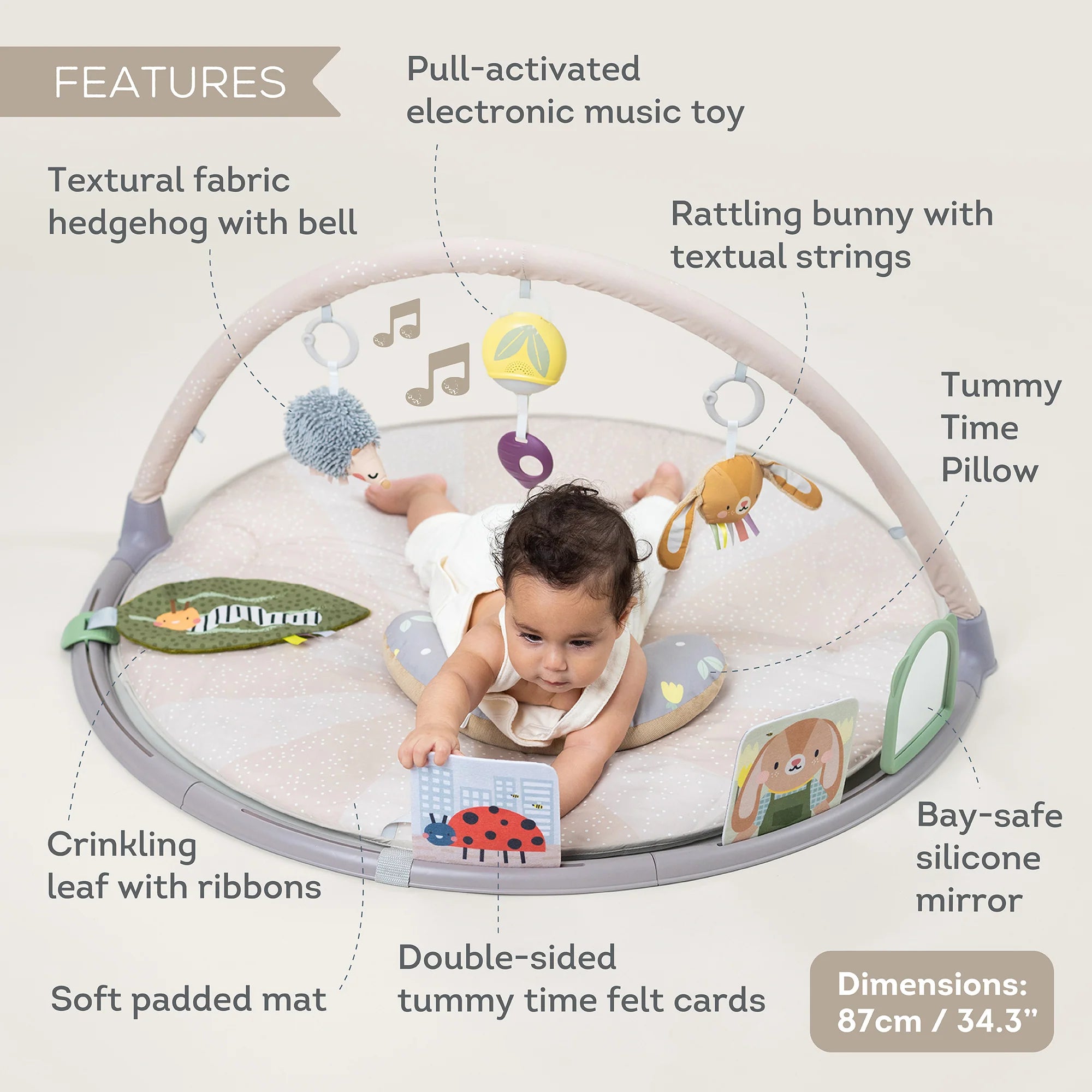 Tummy Time Activity Gym | Taf Toys premium baby gift - Baba-lando