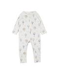 Sky High Print Organic LS Zipsuit