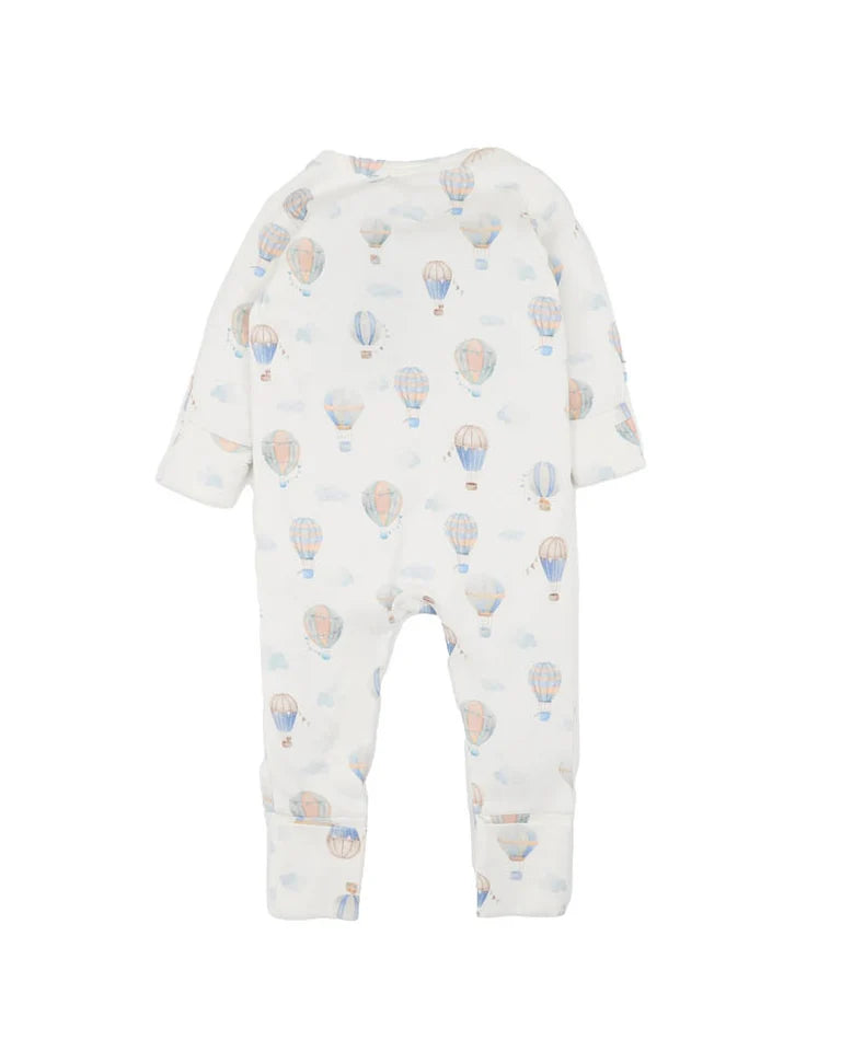 Sky High Print Organic LS Zipsuit