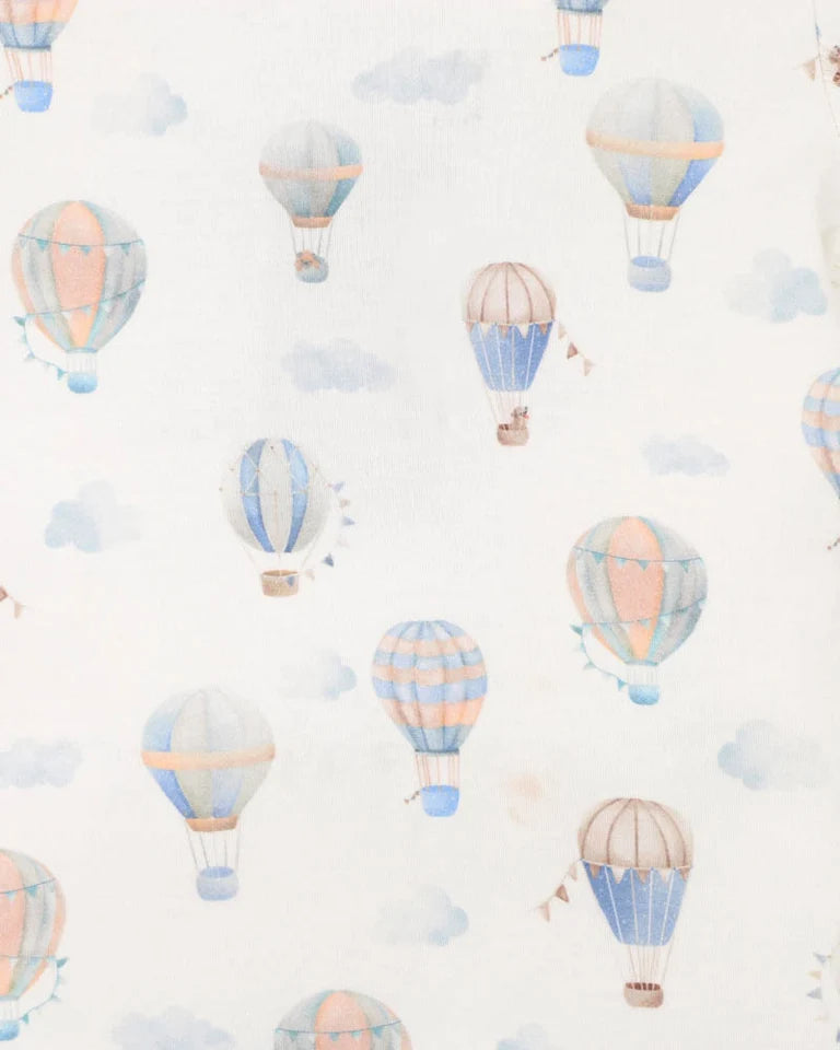 Sky High Print Organic LS Zipsuit