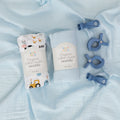 2 Pack Muslin & 4 Pegs Barnyard