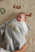 Wiggles Knitted Baby Blanket | Grey