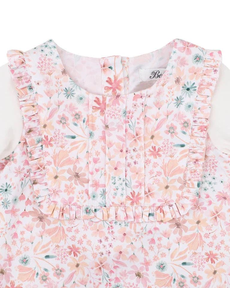 Fern Organic Woven LS Romper - Floral
