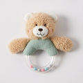 Hugglies Teddy Bear Rattle - Sage | Jiggle & Giggle