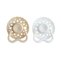 CMC 'Hold Me' 2 Pack Dummies Bloom | Oatmeal + White: Size 1 (NB - 6 months)