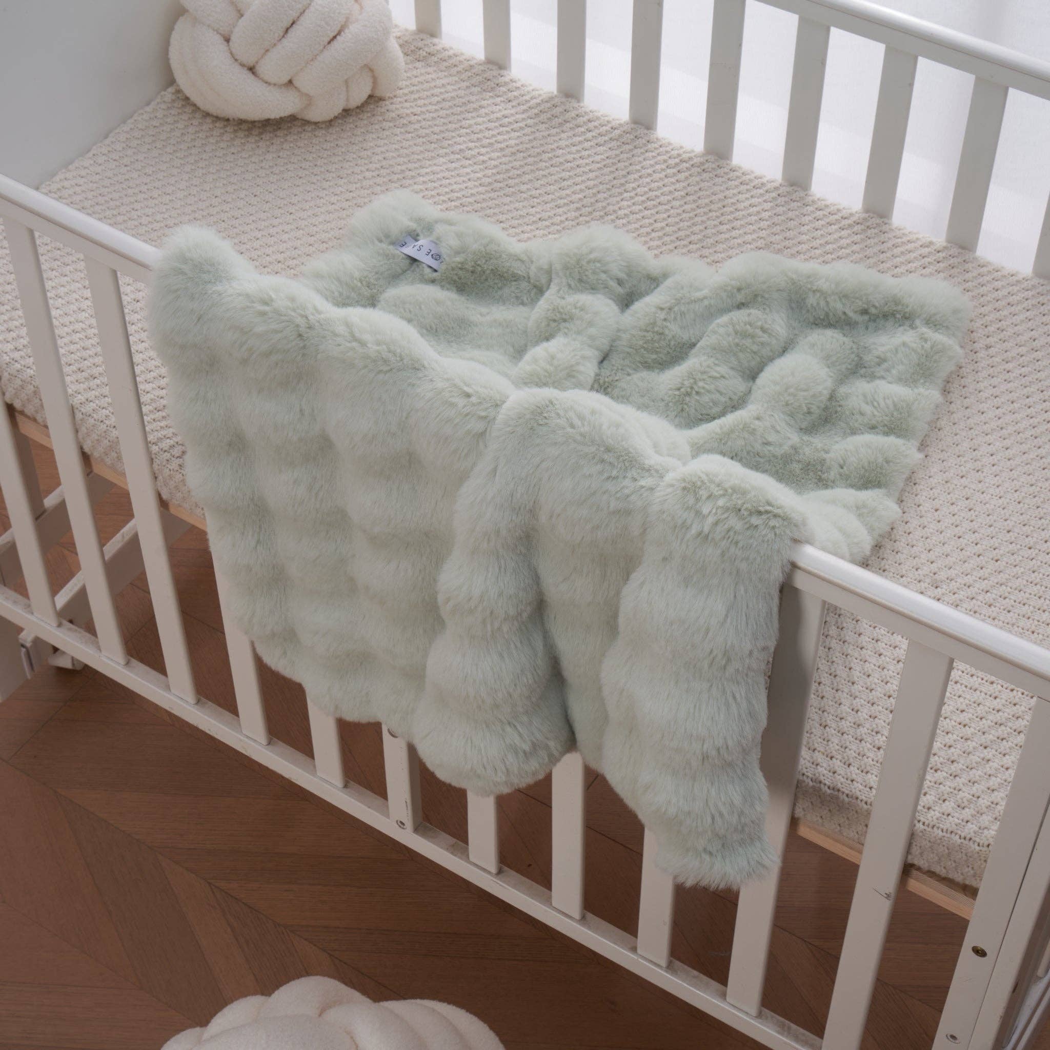 Cloud Bubble Baby Blanket - Willow Green