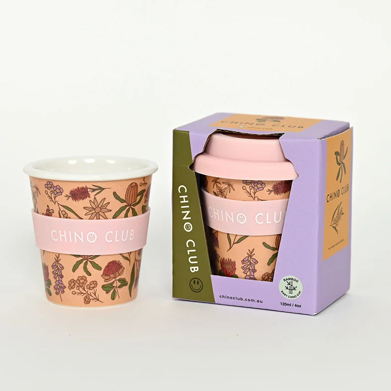 Babychino Cup (4oz) Australian Wildflowers