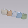Organic Muslin Baby Bibs | Earth and Sky 5 Pack