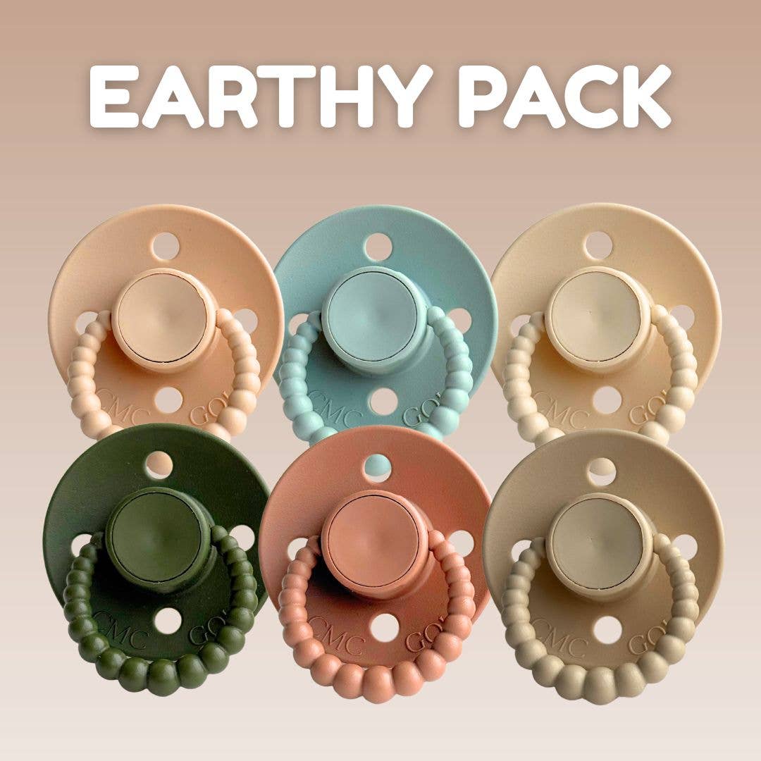 CMC Bubble Dummy 6 Pack | Earthy Pack: Size 1 (NB-6m)
