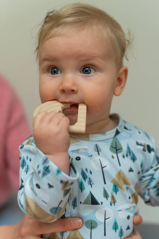 Rainbow Cloud Teether | Sand premium baby gift - Baba-lando