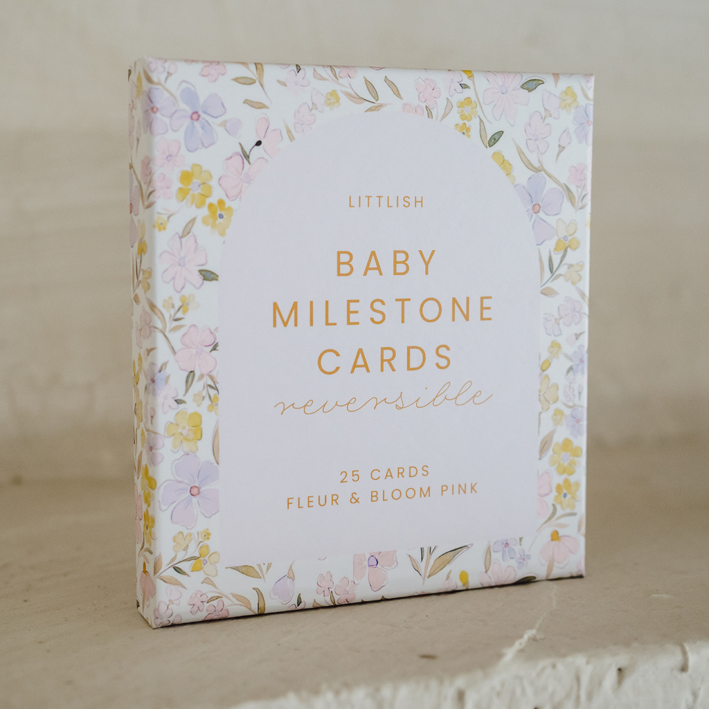 Baby Milestone Cards | Fleur & Bloom Pink