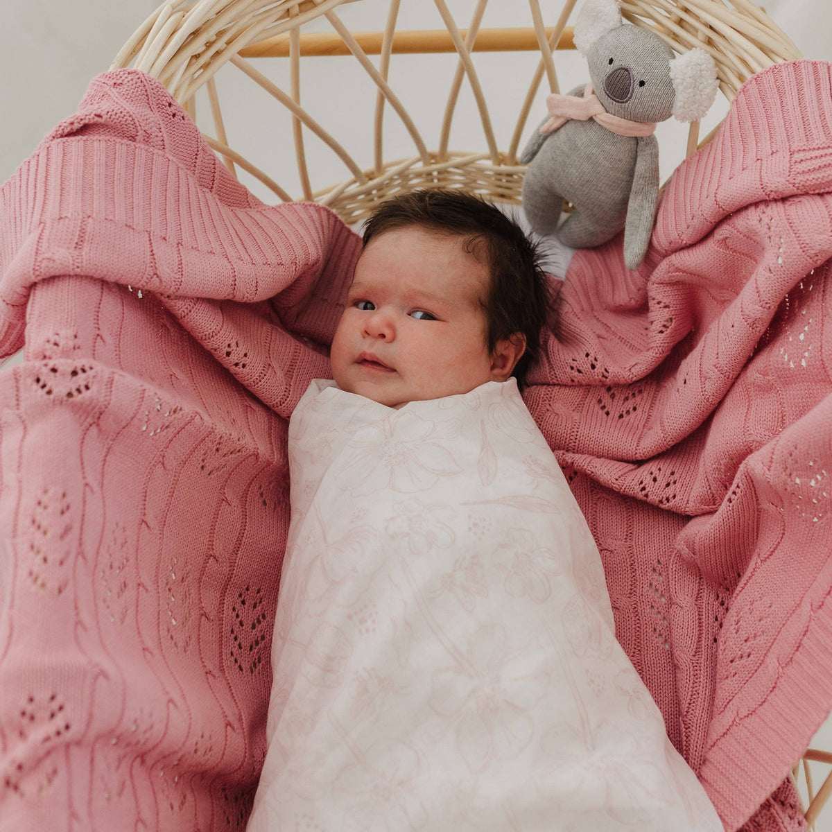 Botanical | Muslin Wrap & Pram Clip Set