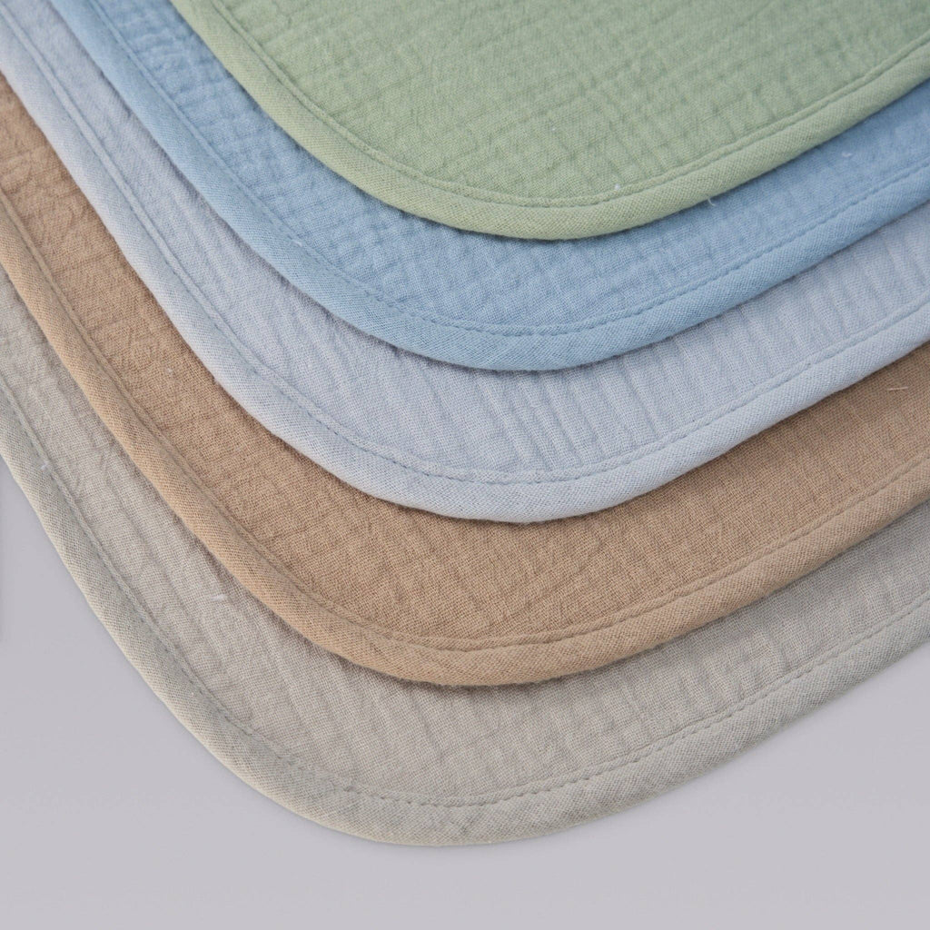 Organic Muslin Baby Bibs | Earth and Sky 5 Pack