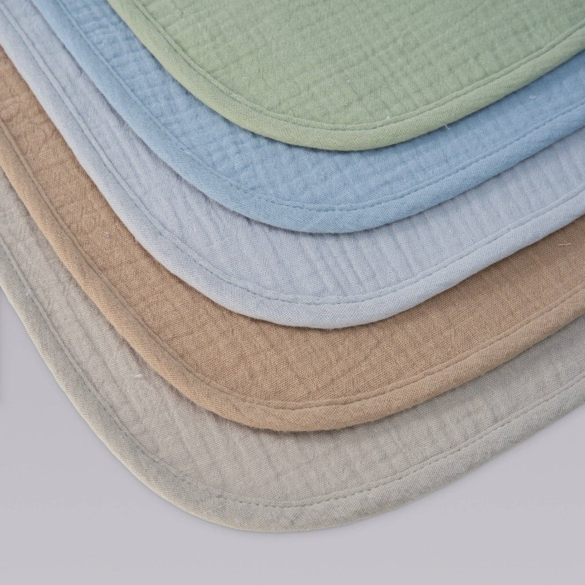 Organic Muslin Baby Bibs | Earth and Sky 5 Pack