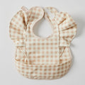 Gingham Frilled Bib | Nordic Kids