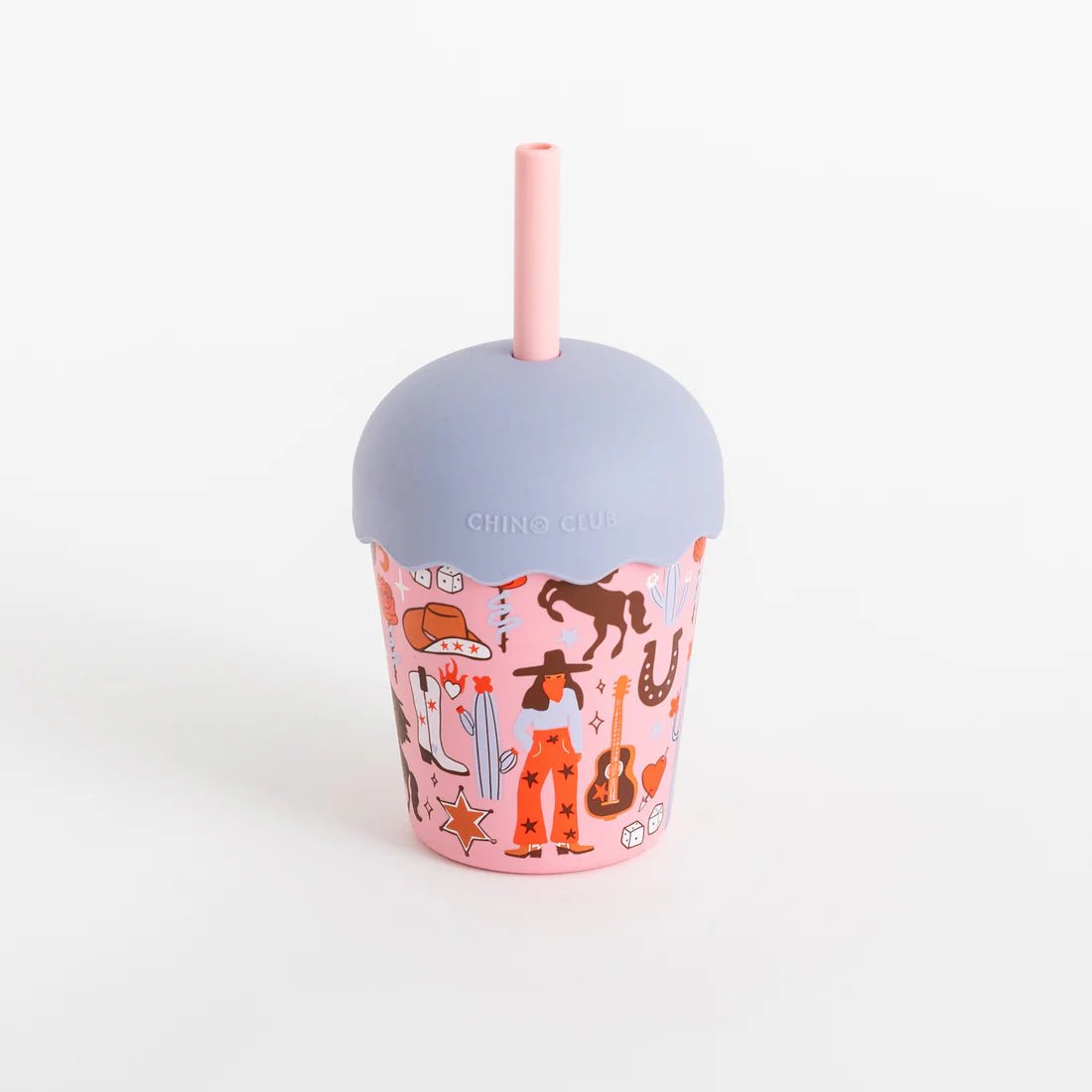 Cowgirl Mini Smoothie Cup & Straw premium baby gift - Baba-lando