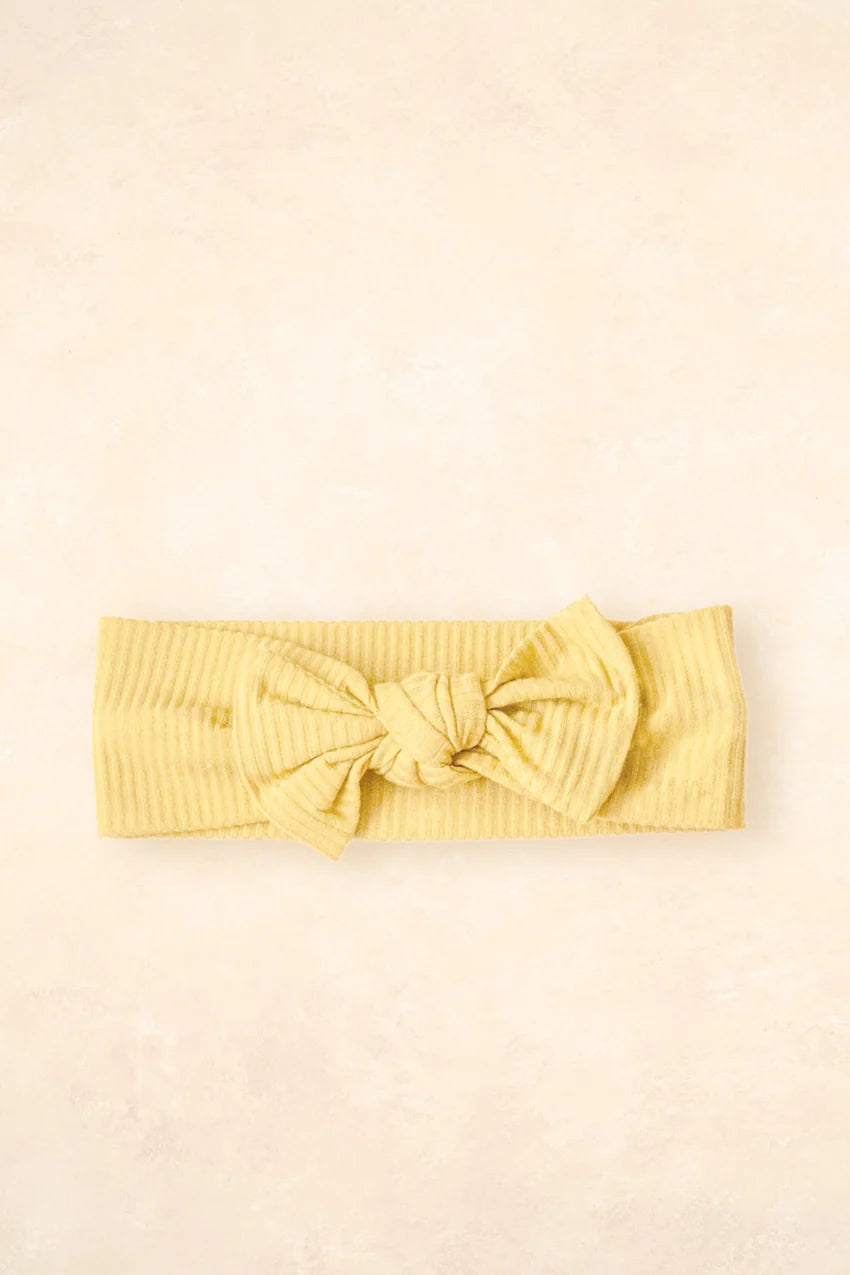 Bamboo Stretch Bow Headband | Buttercup