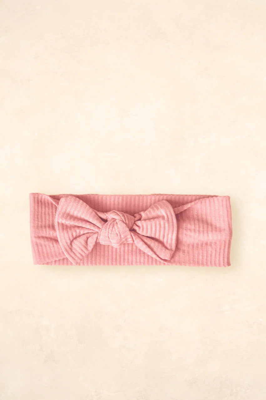 Bamboo Stretch Bow Headband | Peony