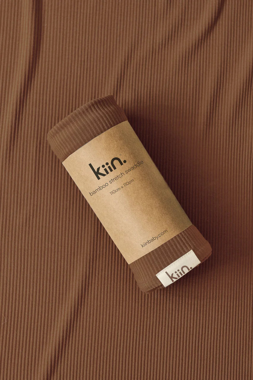 Bamboo Stretch Swaddle | Chocolate