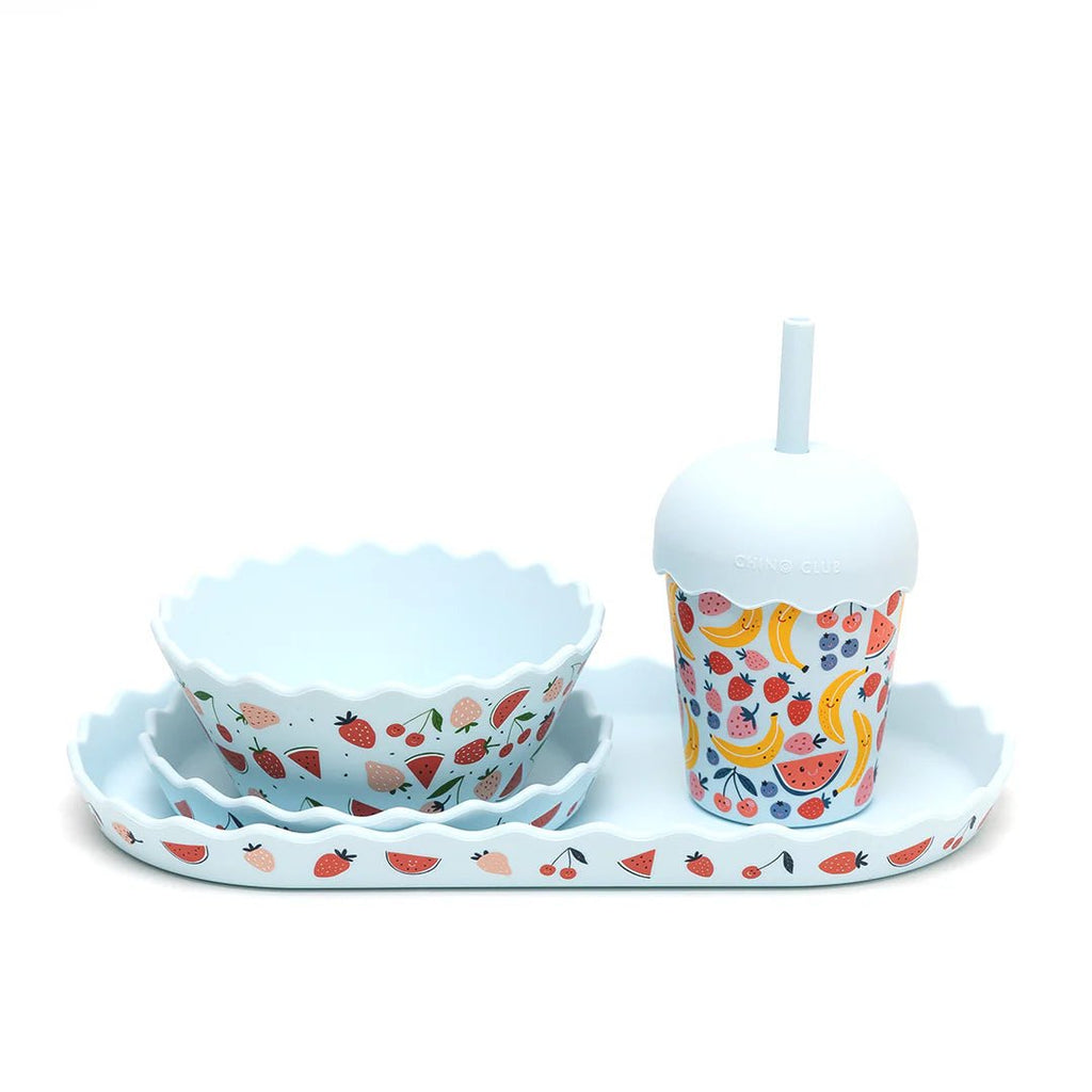 Dinner & Smoothie Bundle | Blue Fruits by Chino Club premium baby gift - Baba-lando