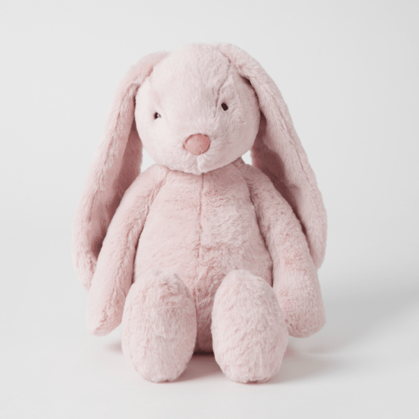 Jiggle & Giggle Plush Bunny | Pink - Large premium baby gift - Baba-lando