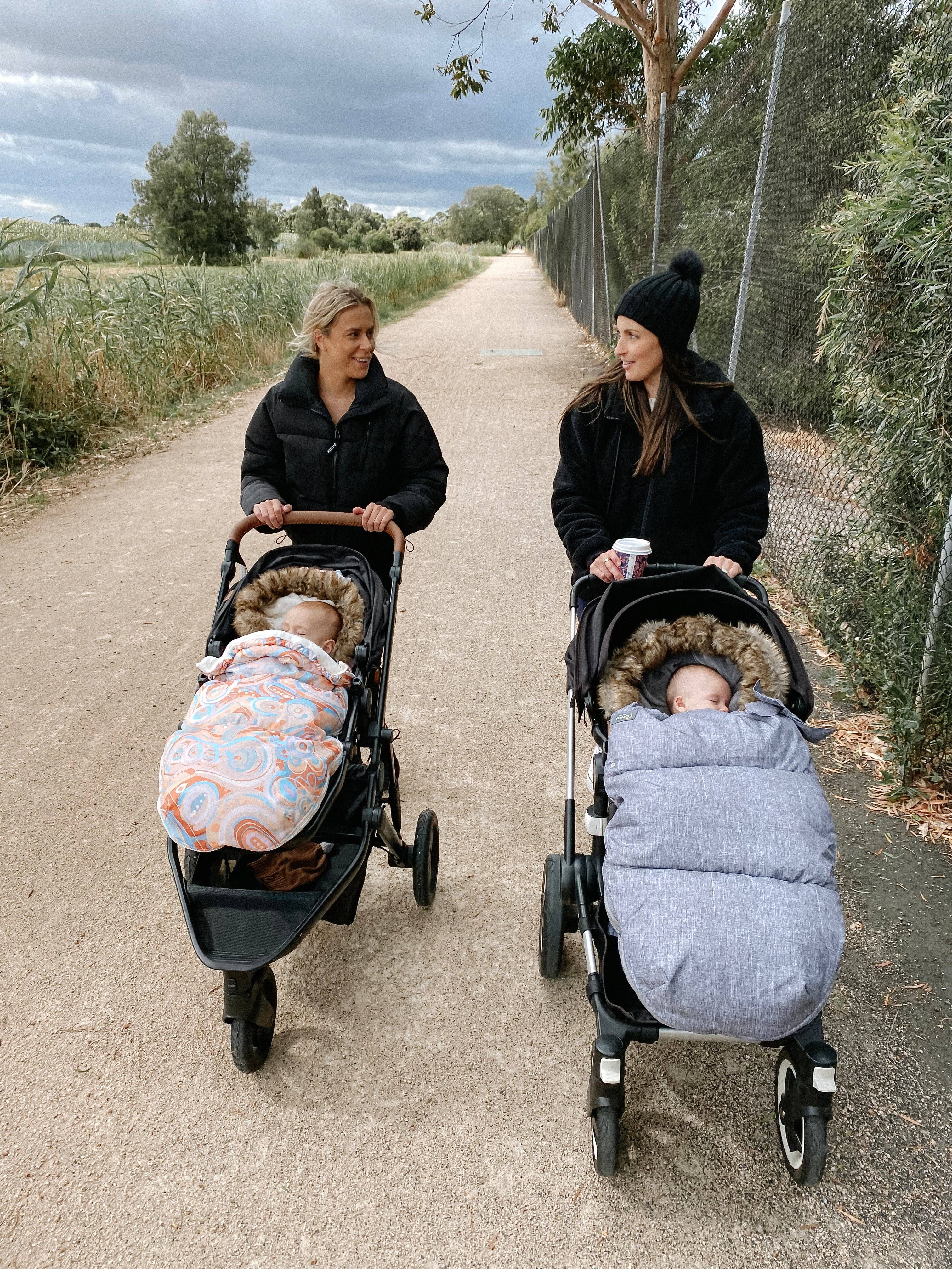 Nordic Footmuff Pram Liner | Chic Grey by Baby Luno