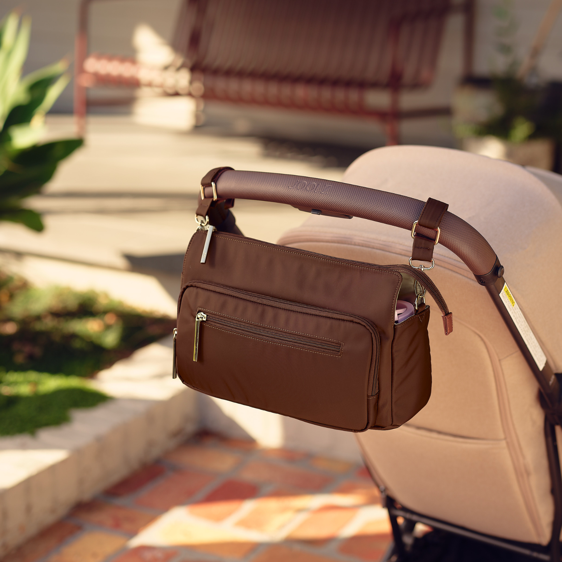 Multitasker Pram Caddy 2.0 | Chocolate Nylon