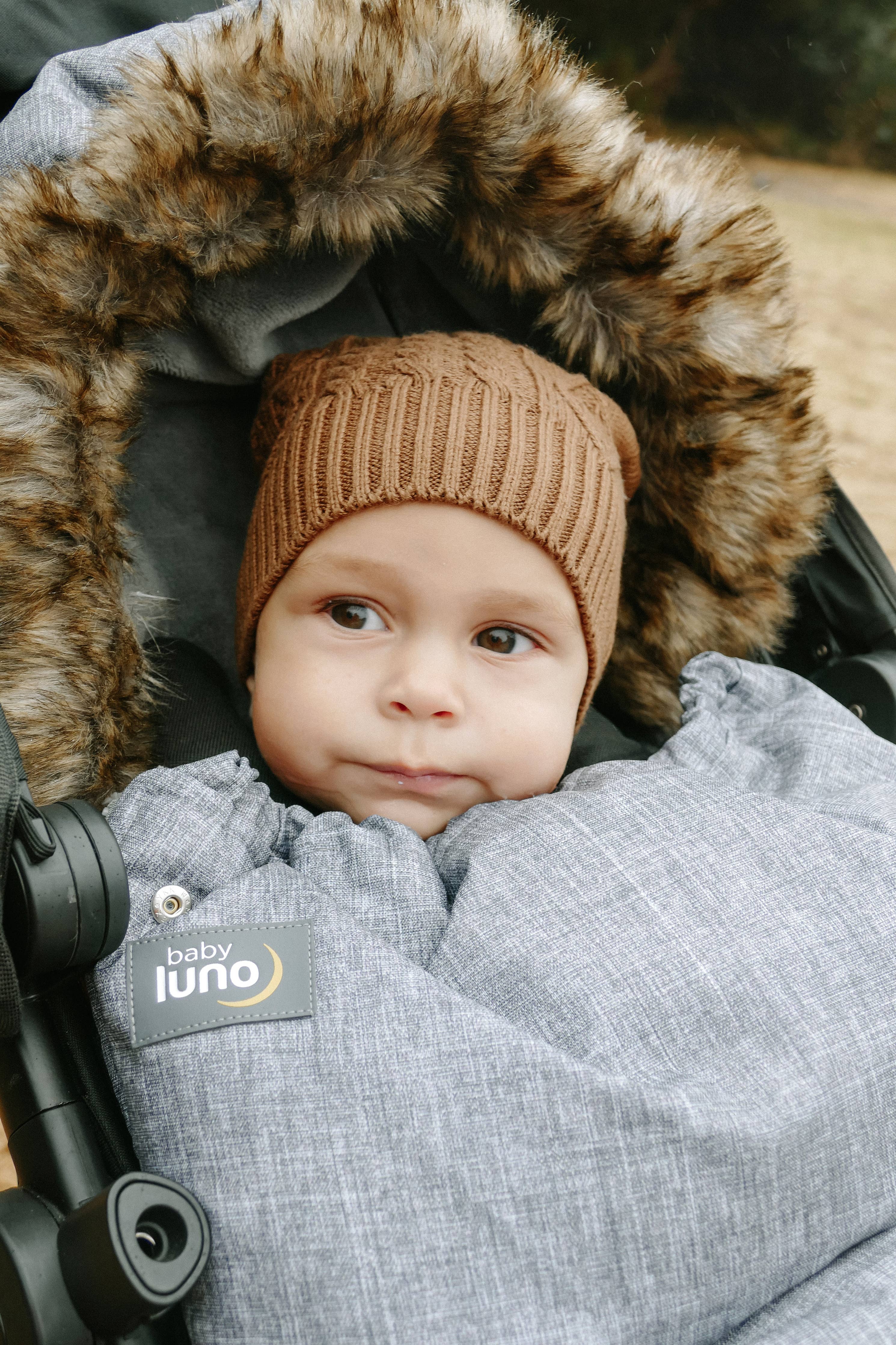 Nordic Footmuff Pram Liner | Chic Grey by Baby Luno