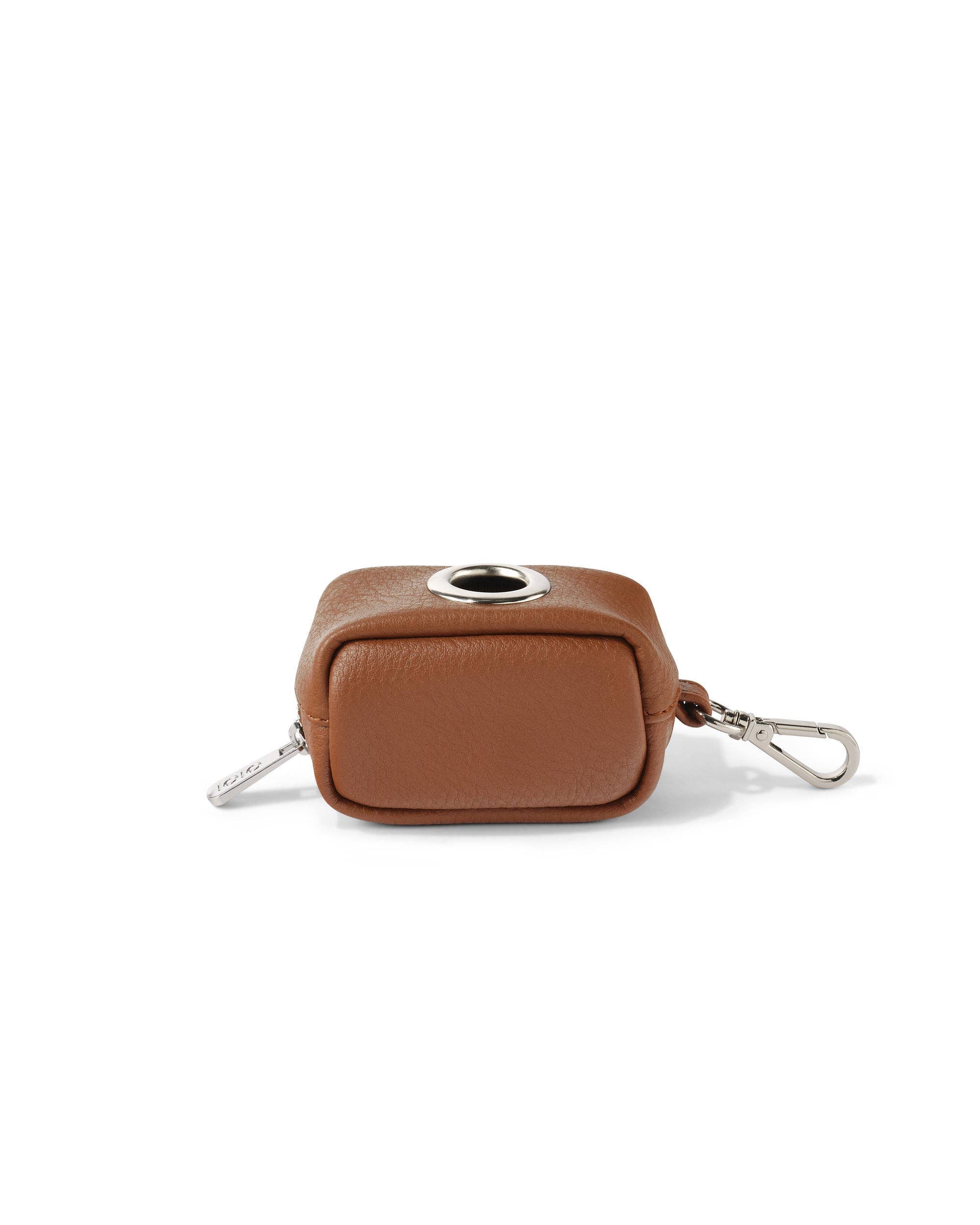 OiOi Waste Bag Dispenser - Chestnut Brown Vegan Leather